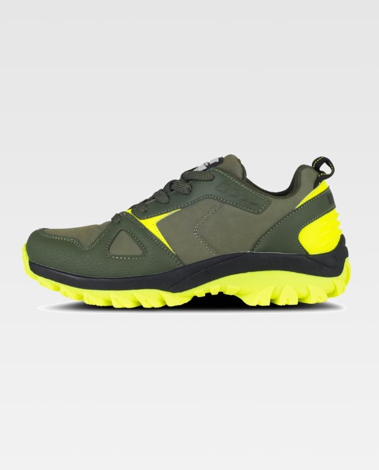 Zapatilla Workteam P4014 Verde Caza / Amarillo Flúor