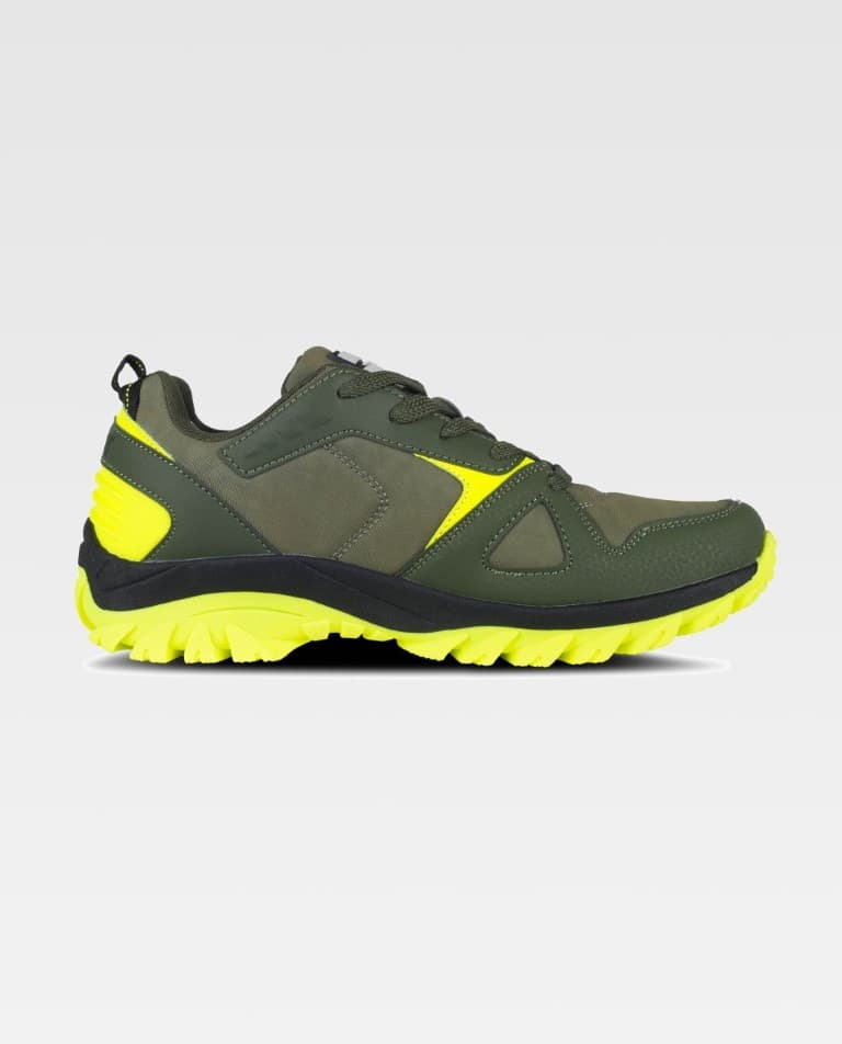 Zapatilla Workteam P4014 Verde Caza / Amarillo Flúor
