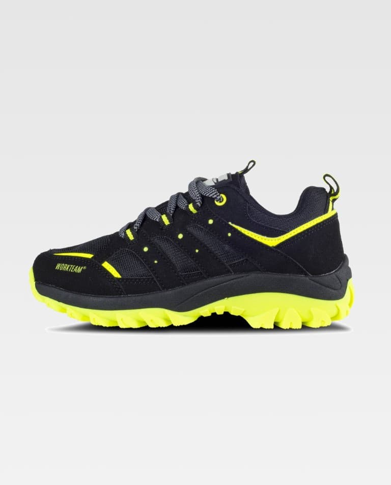 Zapatilla Workteam P4015 Negro / Amarillo Flúor