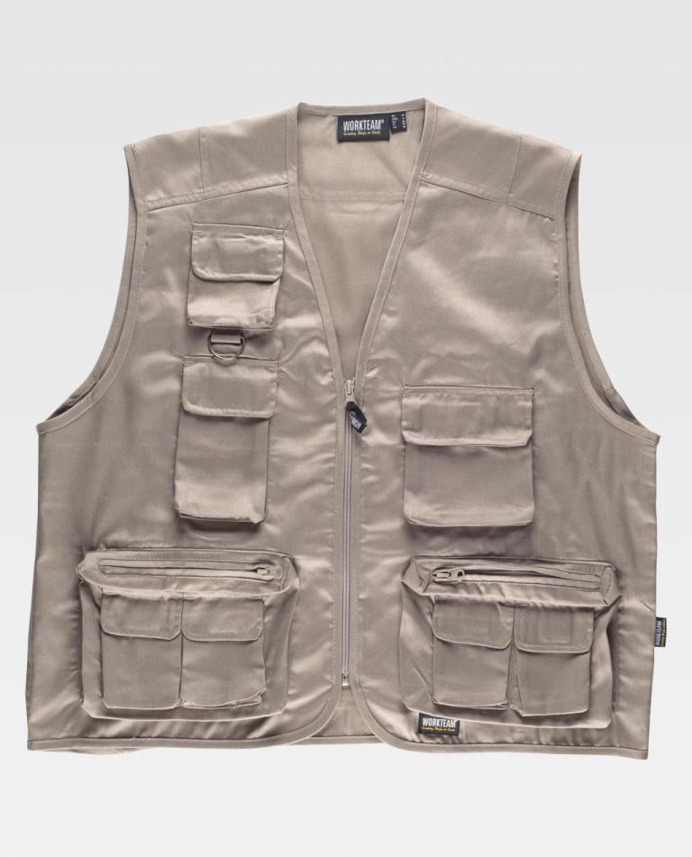 Chaleco Workteam S3100 Beige