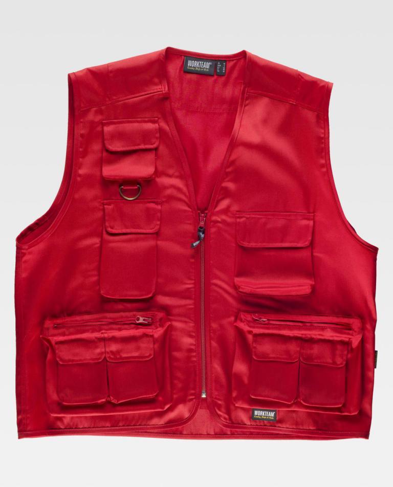 Chaleco Workteam S3100 Rojo