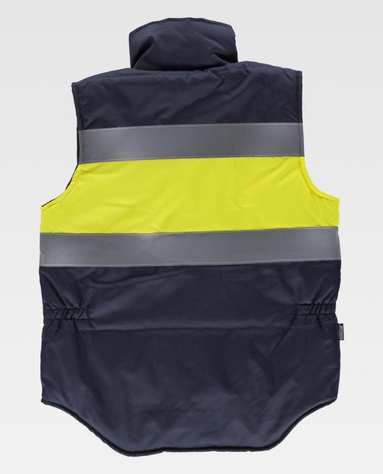 Chaleco Workteam S4032 Marino / Amarillo Flúor