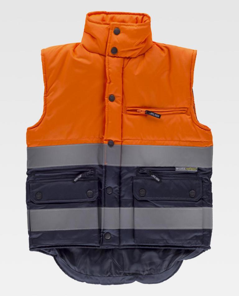 Chaleco Workteam S4035 Naranja AV / Marino