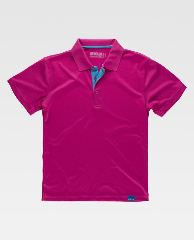 Polo Workteam S6520 Rosa Fucsia