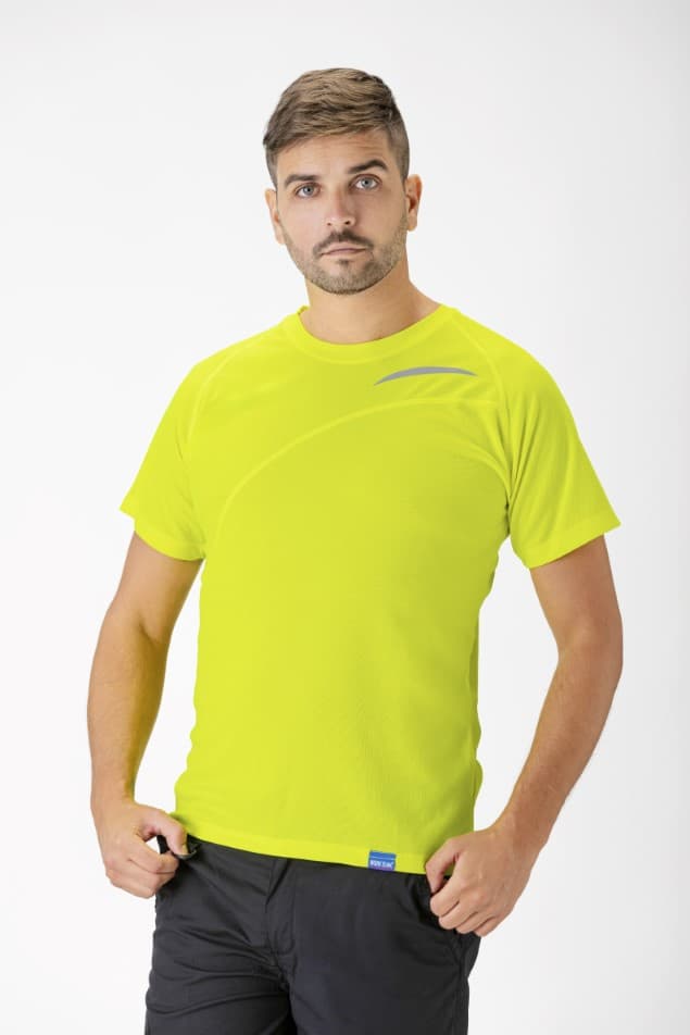 Camiseta Workteam S6610 Amarillo Flúor