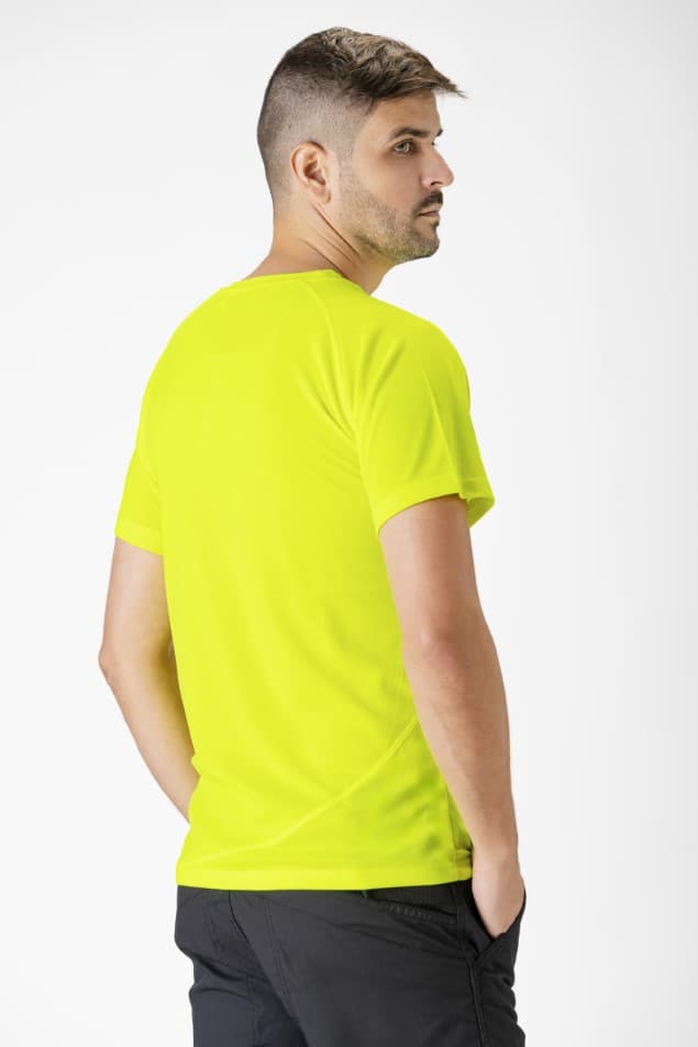 Camiseta Workteam S6610 Amarillo Flúor