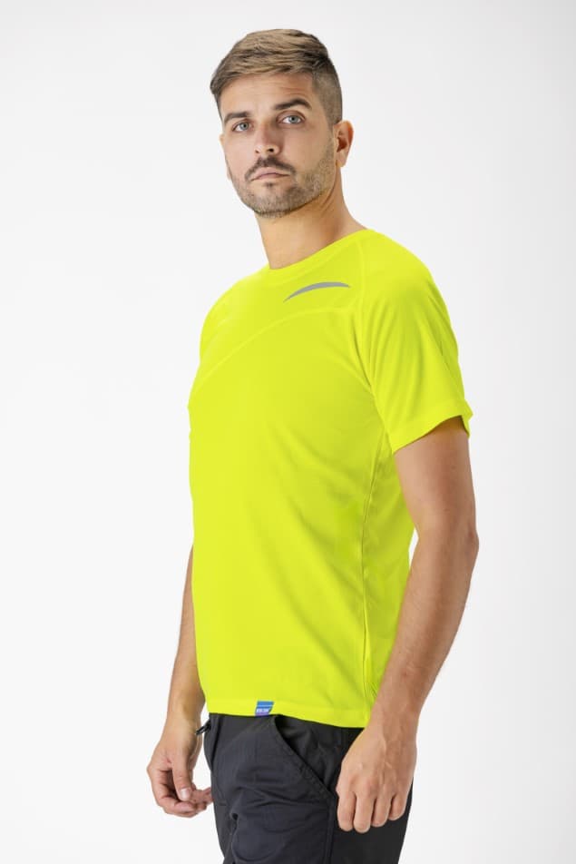 Camiseta Workteam S6610 Amarillo Flúor