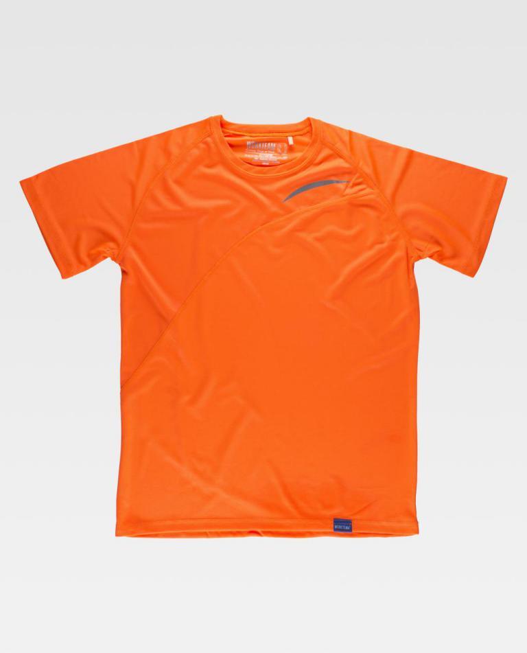Camiseta Workteam S6610 Naranja Flúor