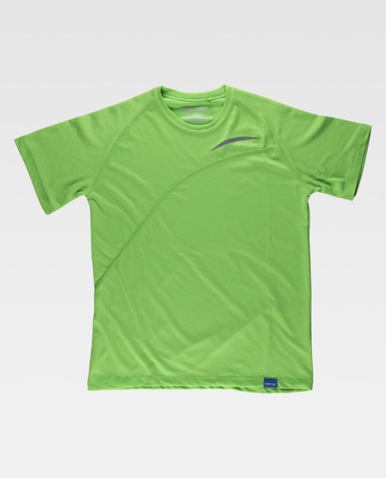 Camiseta Workteam S6610 Verde Flúor