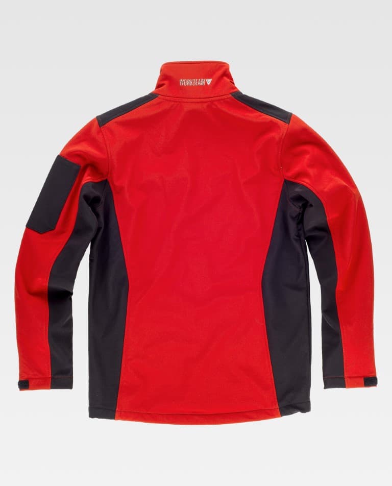 Workshell Workteam S7825 Rojo Oscuro / Negro