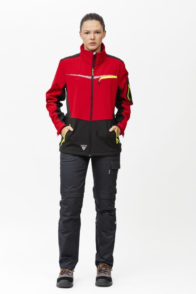 Workshell Workteam S7825 Rojo Oscuro / Negro