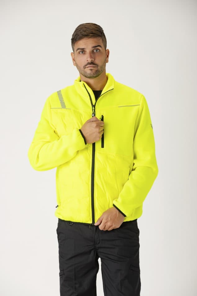 Chaqueta Workteam S7835 Amarillo Flúor
