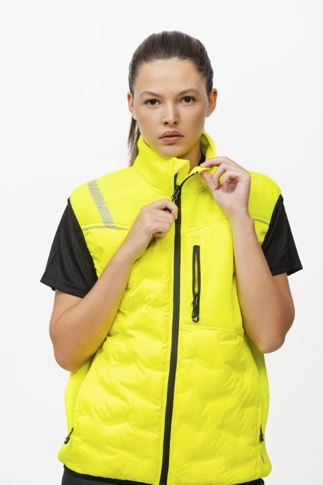 Chaleco Workteam S7840 Amarillo Flúor