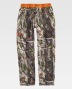 Pantalón Workteam S8360 Camuflaje Bosque Verde / Naranja Flúor