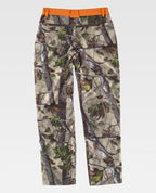 Pantalón Workteam S8360 Camuflaje Bosque Verde / Naranja Flúor