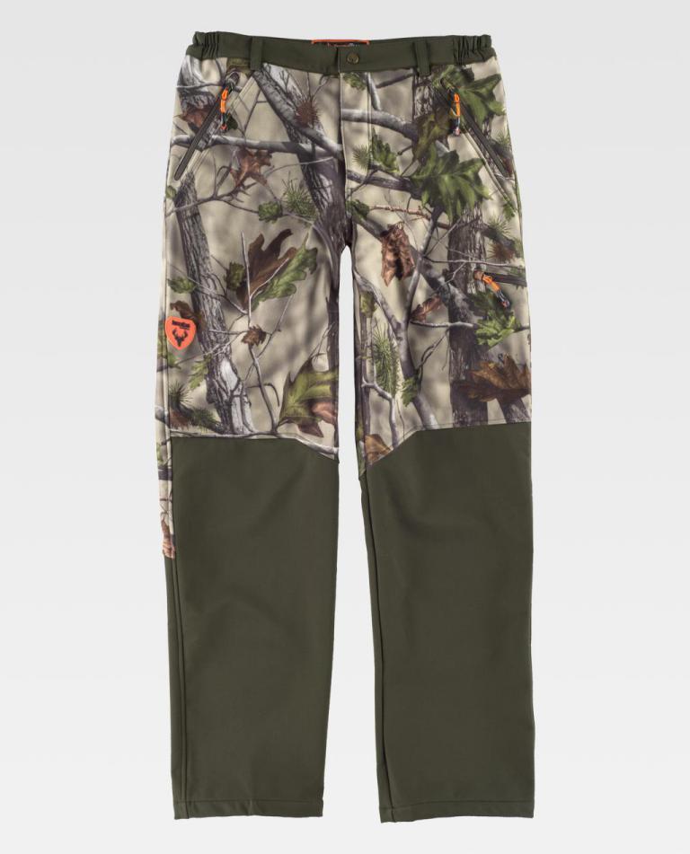Pantalón Workteam S8365 Camuflaje Bosque Verde / Verde Caza