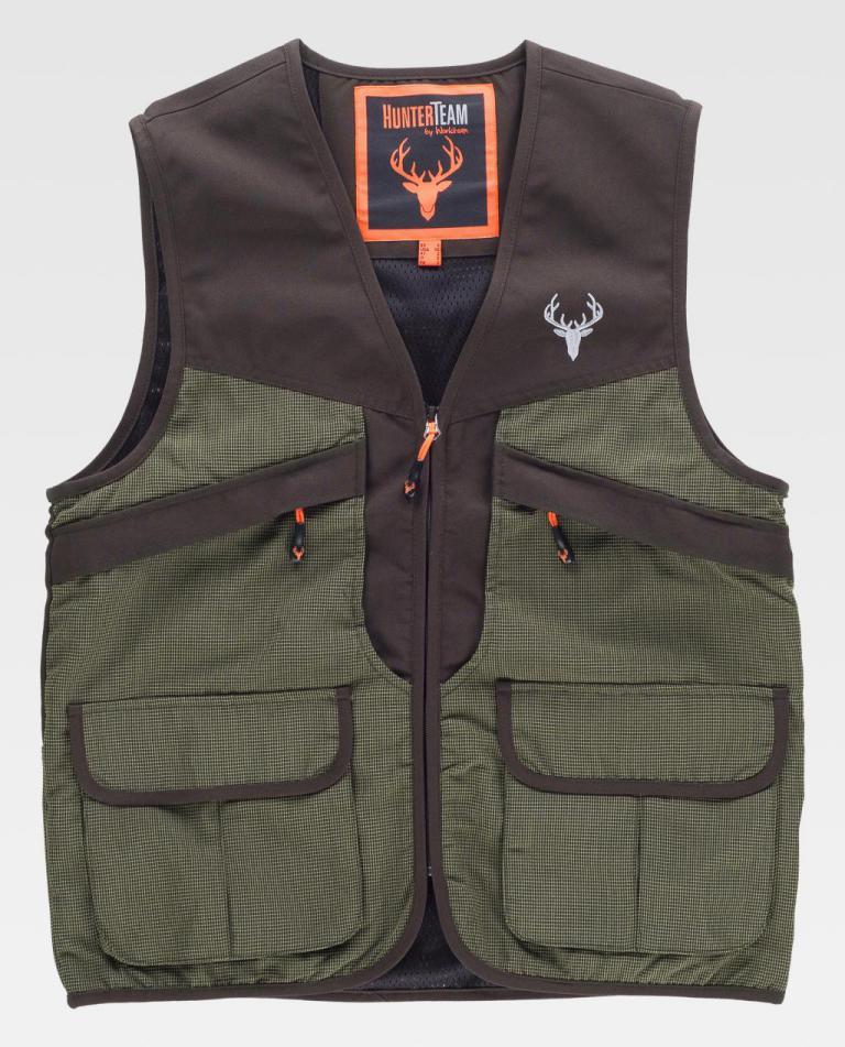 Chaleco Workteam S8530 Verde Caza / Marrón