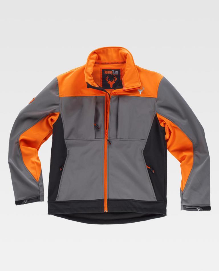 Workshell Workteam S8625 Gris / Naranja Flúor / Negro
