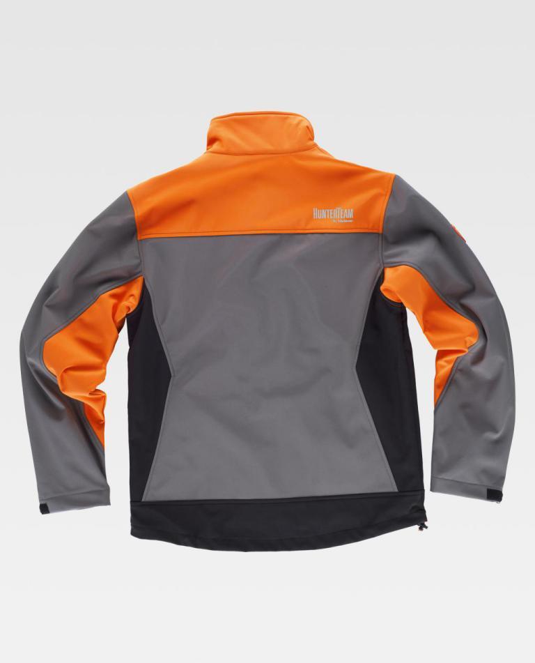 Workshell Workteam S8625 Gris / Naranja Flúor / Negro
