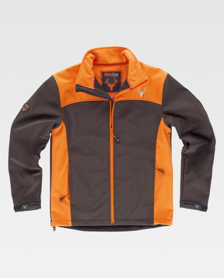 Workshell Workteam S8630 Marrón / Naranja Flúor