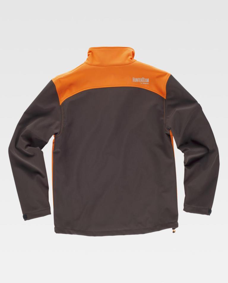 Workshell Workteam S8630 Marrón / Naranja Flúor