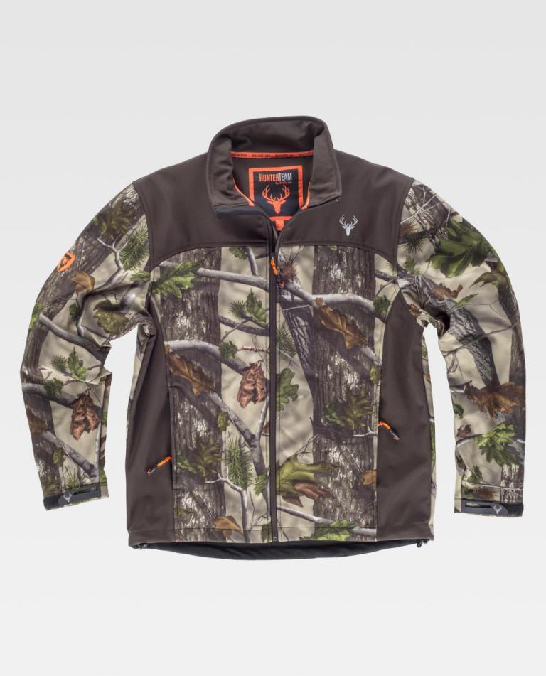 Workshell Workteam S8665 Camuflaje Bosque Verde / Marrón