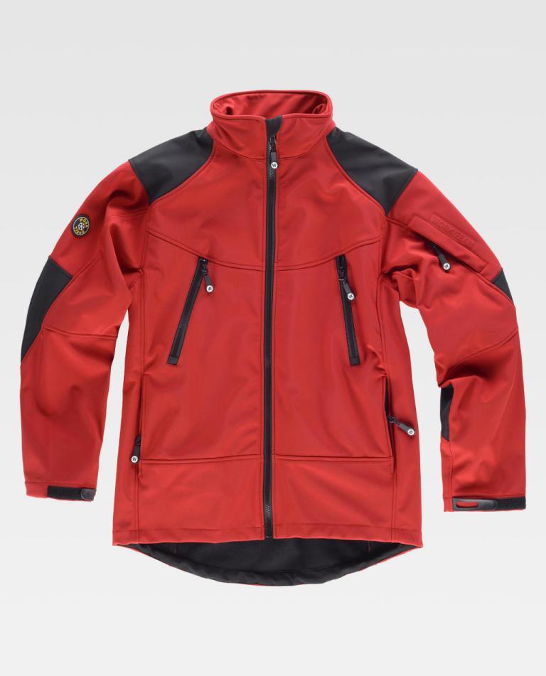 Workshell Workteam S9020 Rojo / Negro