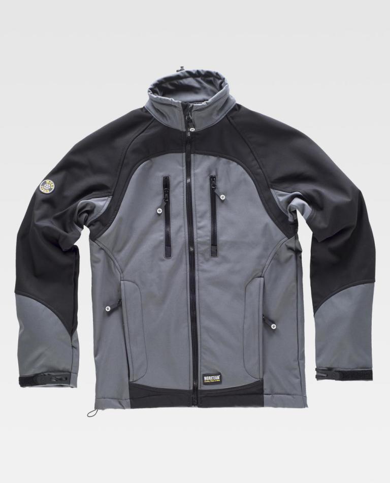 Workshell Workteam S9030 Gris / Negro
