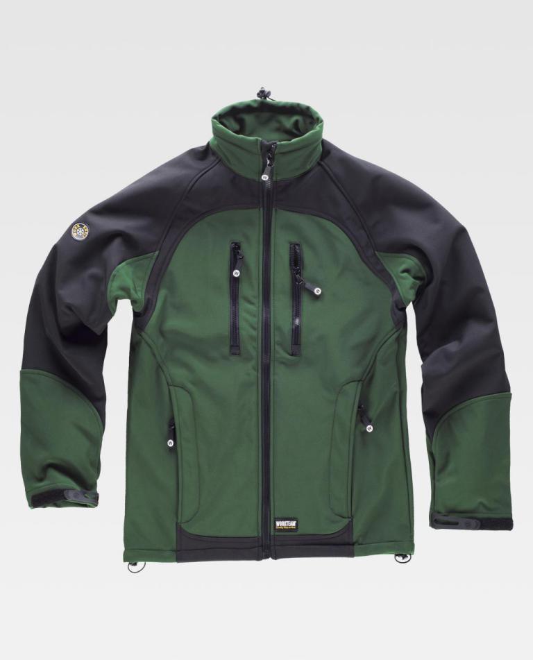 Workshell Workteam S9030 Verde Oscuro / Negro