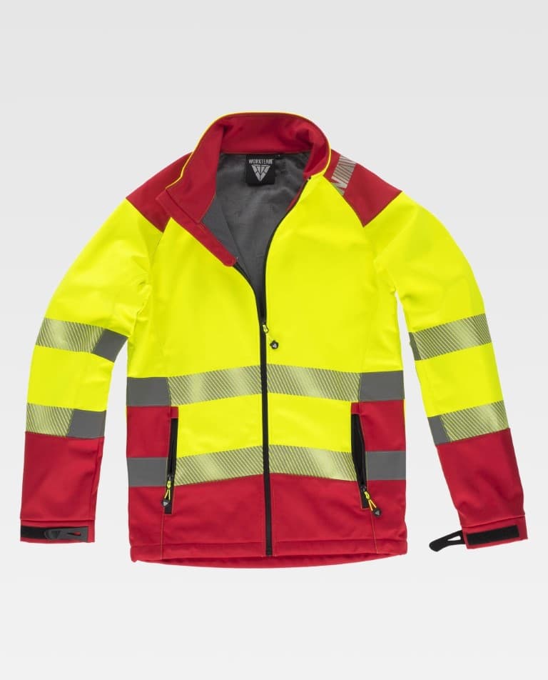 Workshell Workteam S9201 Amarillo AV / Rojo