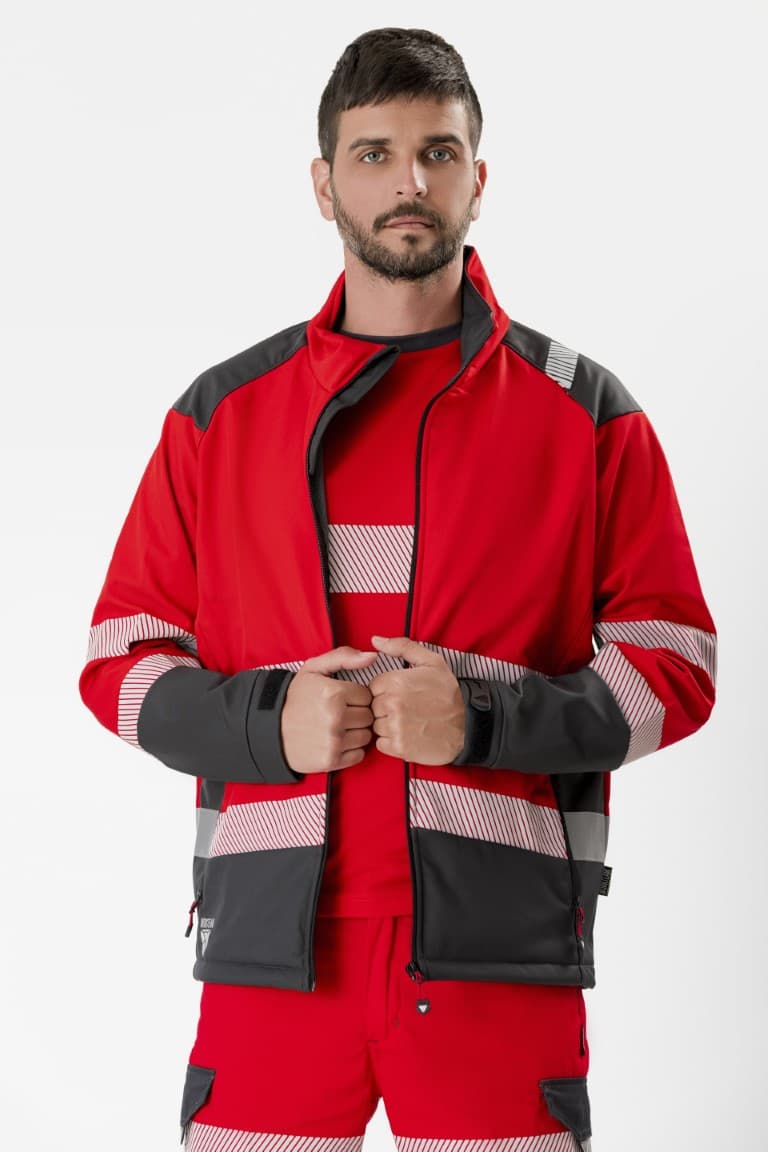 Workshell Workteam S9202 Rojo / Gris Oscuro