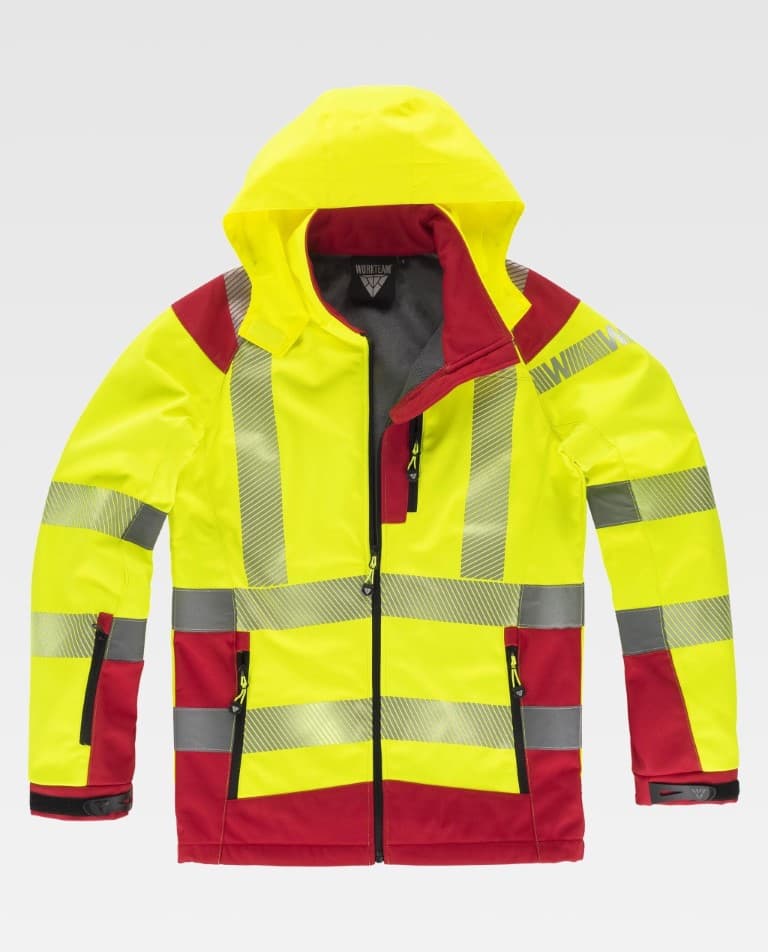 Workshell Workteam S9211 Amarillo AV / Rojo