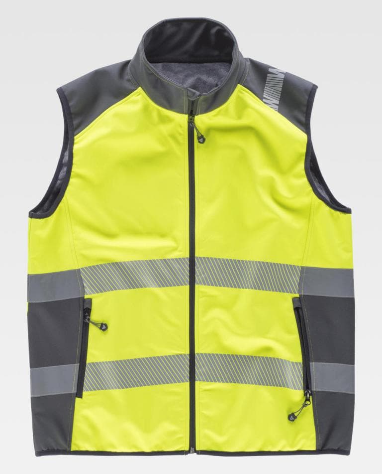 Chaleco Workteam S9231 Amarillo AV / Gris Oscuro