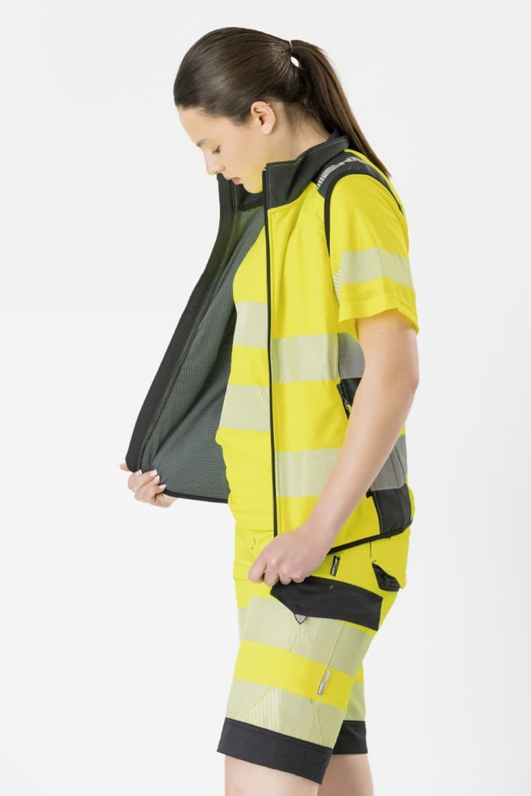 Chaleco Workteam S9231 Amarillo AV / Gris Oscuro