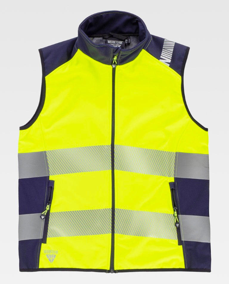 Chaleco Workteam S9231 Amarillo AV / Marino