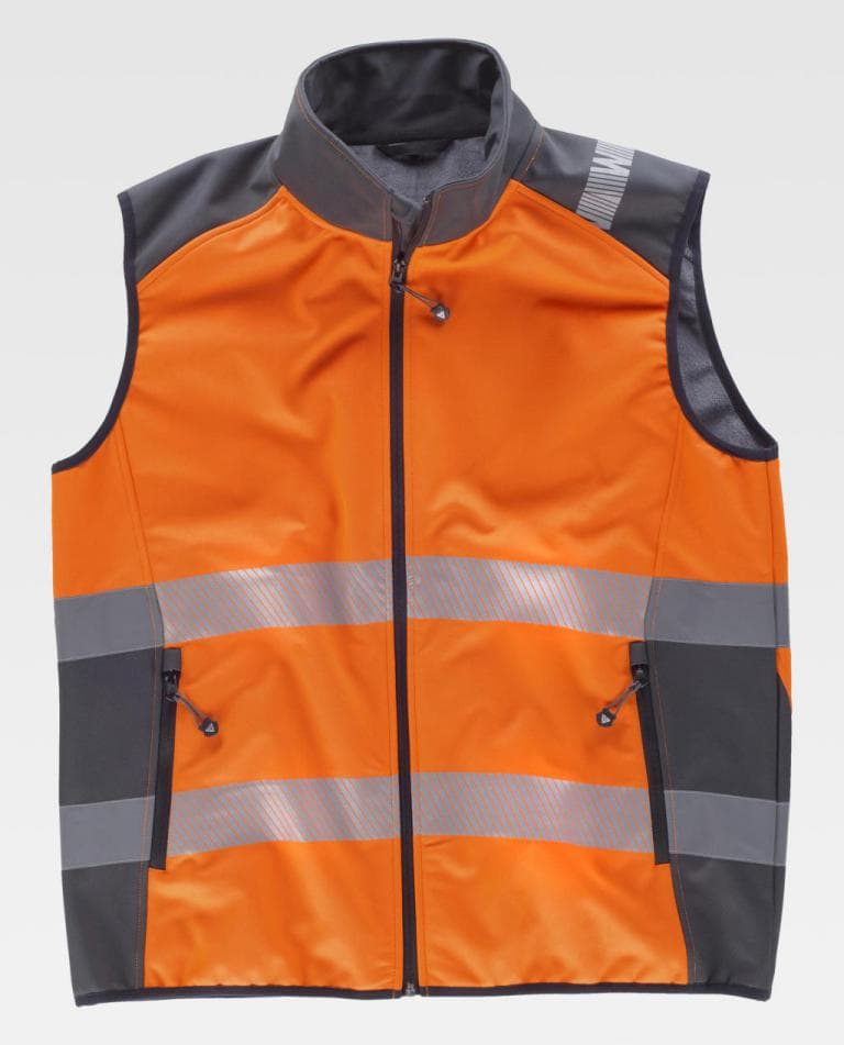 Chaleco Workteam S9231 Naranja AV / Gris Oscuro