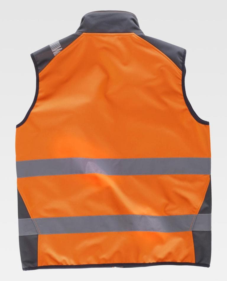 Chaleco Workteam S9231 Naranja AV / Gris Oscuro