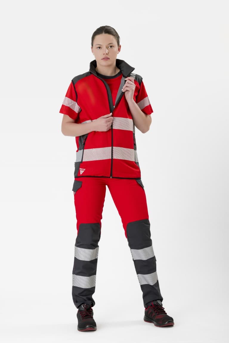 Chaleco Workteam S9232 Rojo / Gris Oscuro