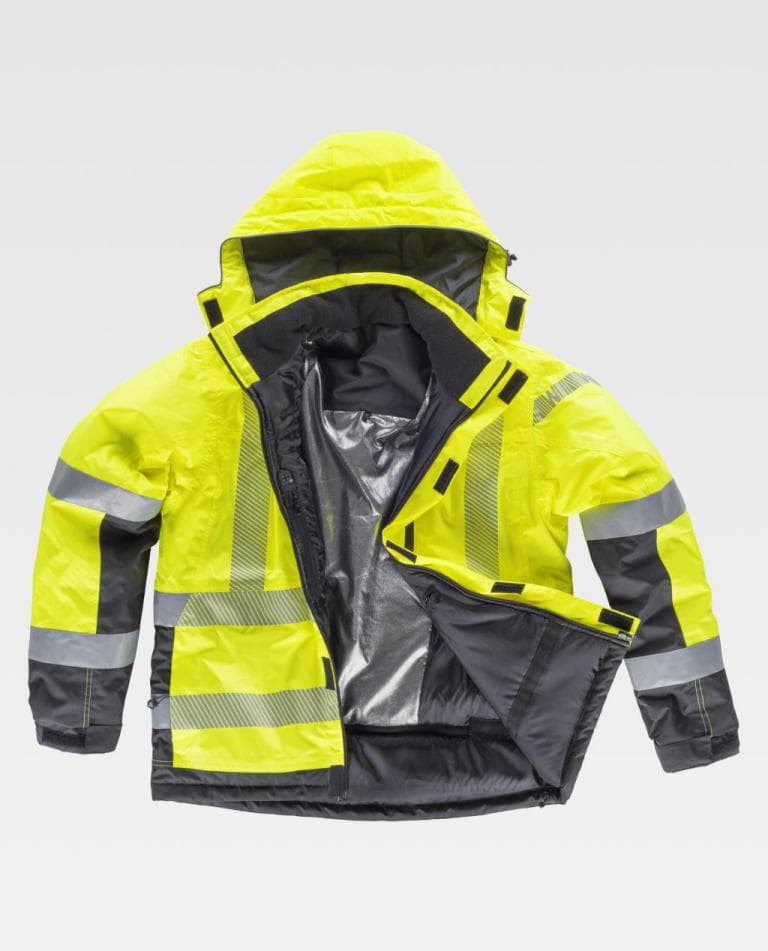 Parka Workteam S9261 Amarillo AV / Gris Oscuro