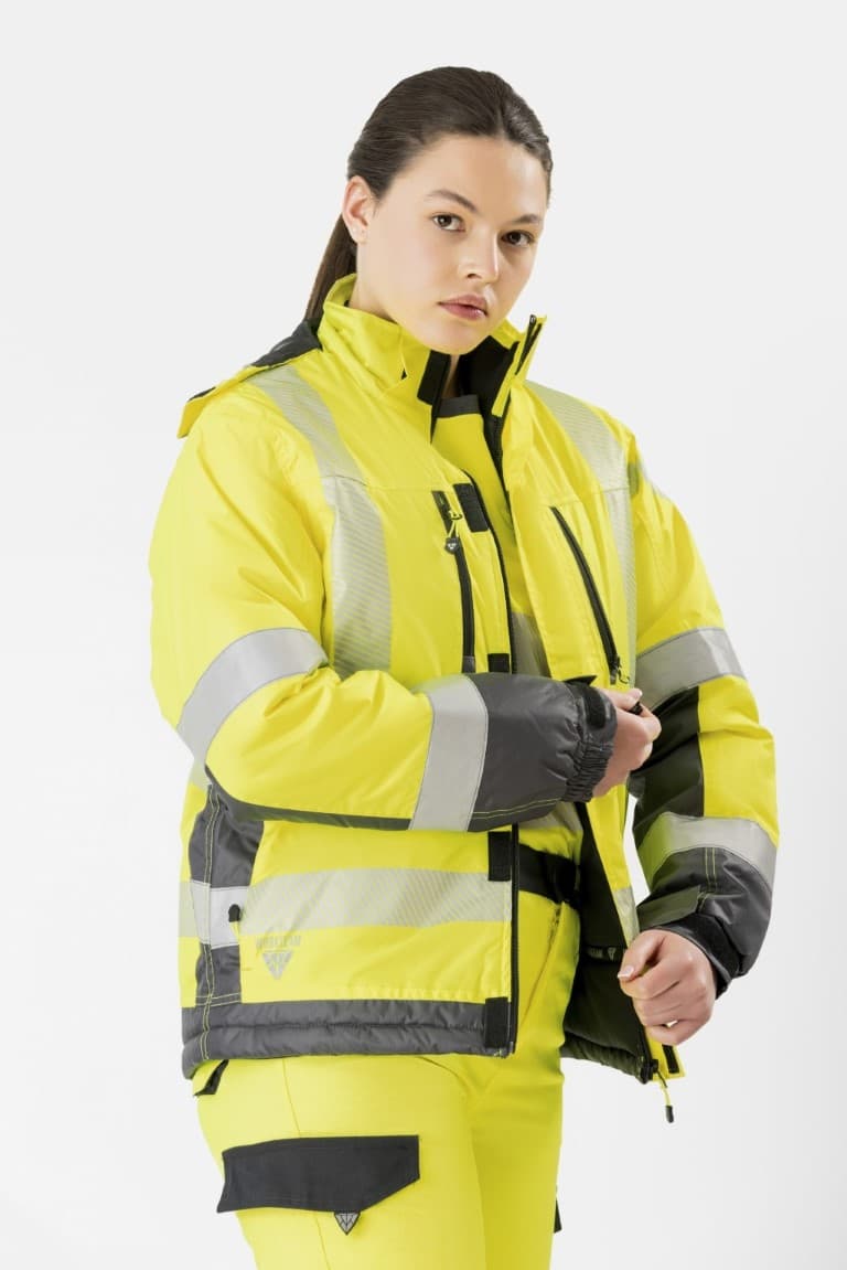 Parka Workteam S9261 Amarillo AV / Gris Oscuro