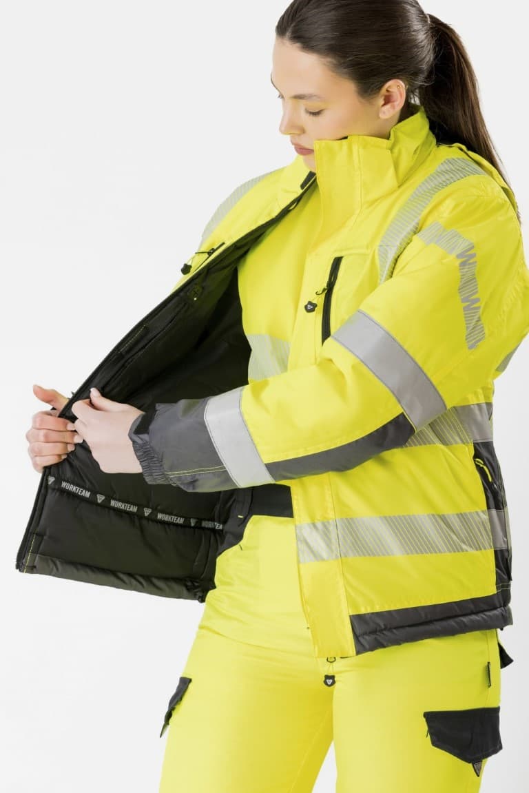 Parka Workteam S9261 Amarillo AV / Gris Oscuro