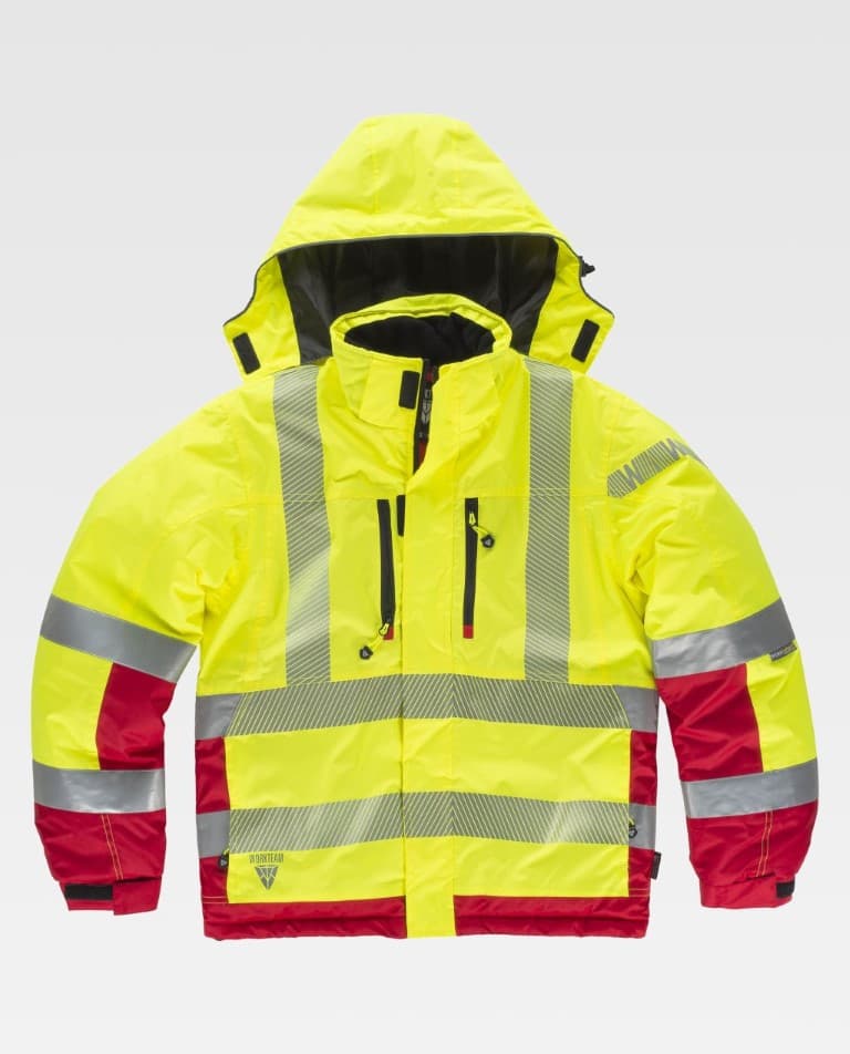 Parka Workteam S9261 Amarillo AV / Rojo