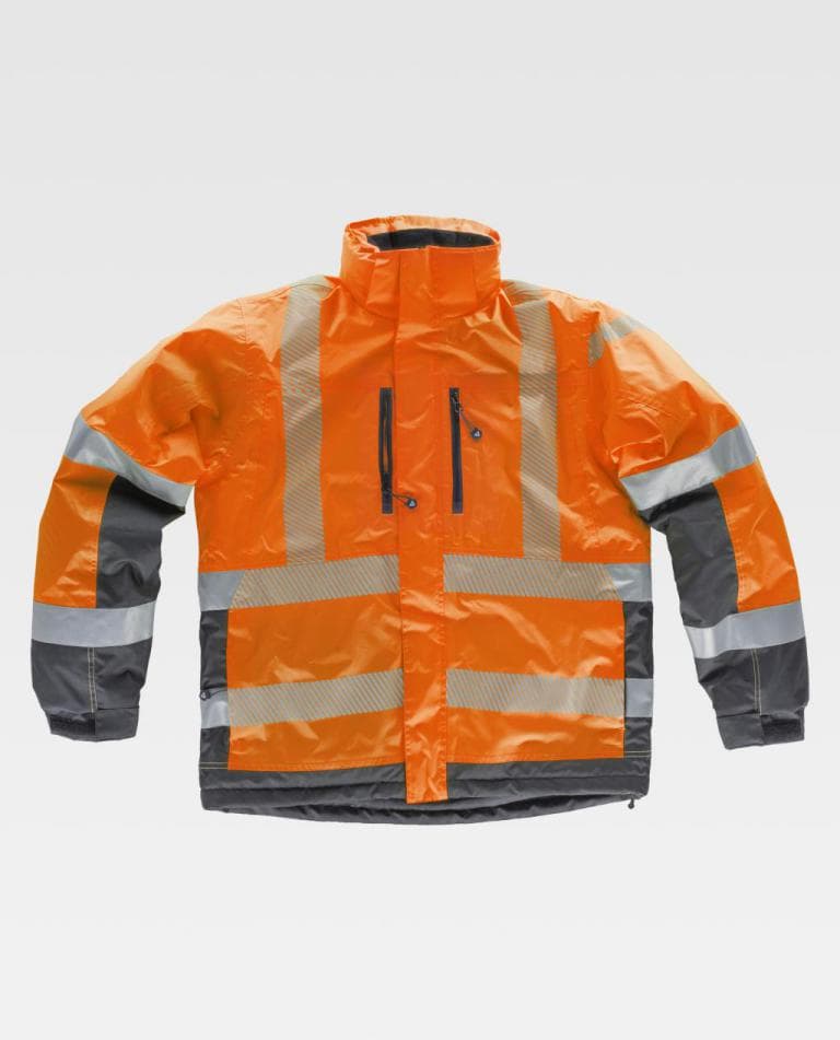 Parka Workteam S9261 Naranja AV / Gris Oscuro