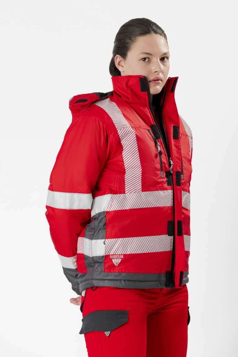 Parka Workteam S9262 Rojo / Gris Oscuro