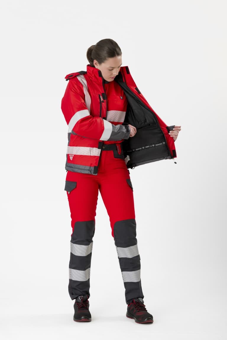 Parka Workteam S9262 Rojo / Gris Oscuro