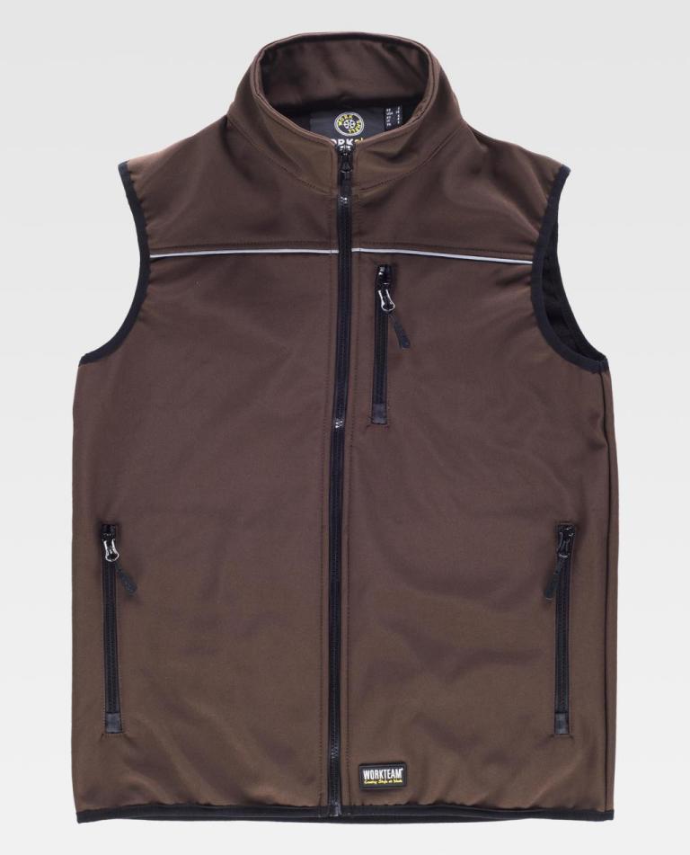 Chaleco Workteam S9310 Marrón