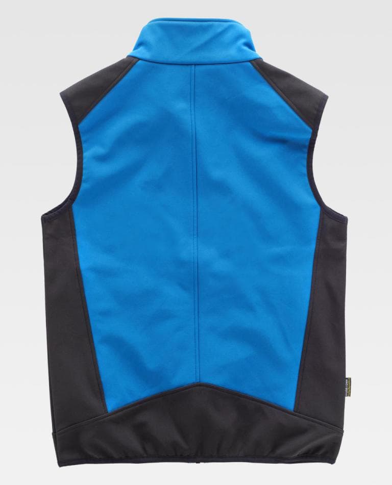 Chaleco Workteam S9315 Celeste / Negro
