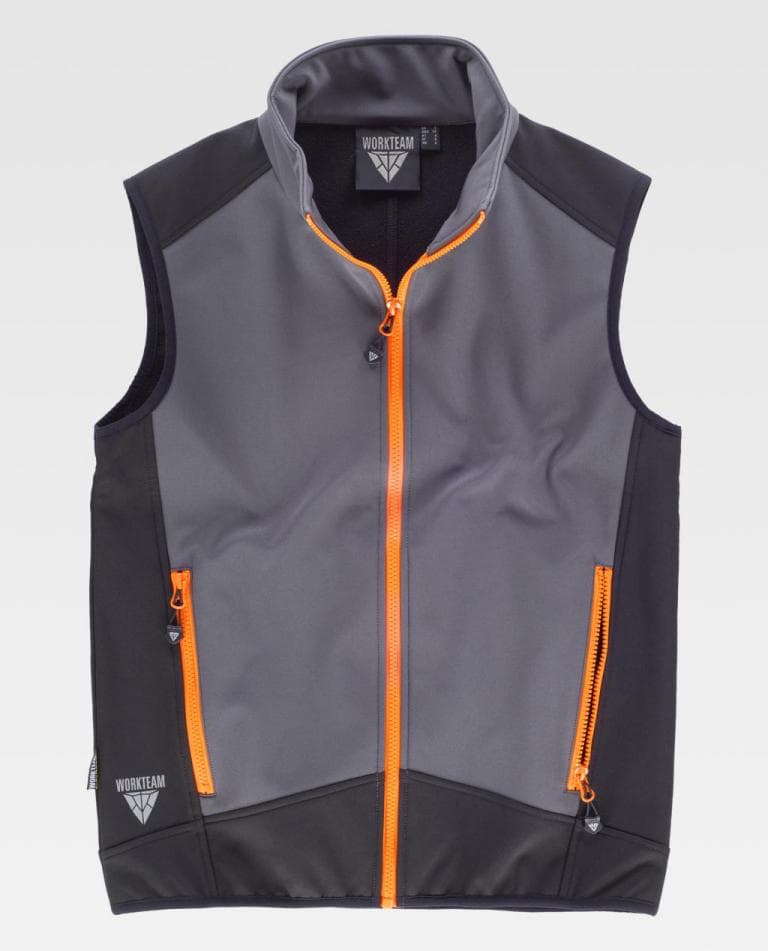 Chaleco Workteam S9315 Gris / Negro