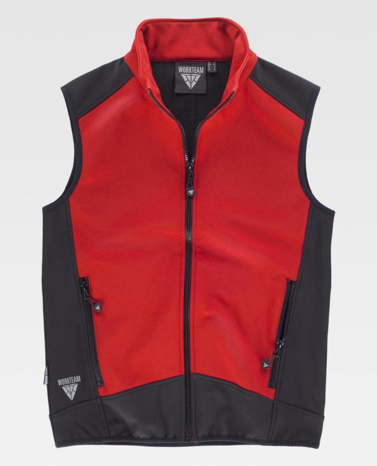 Chaleco Workteam S9315 Rojo / Negro