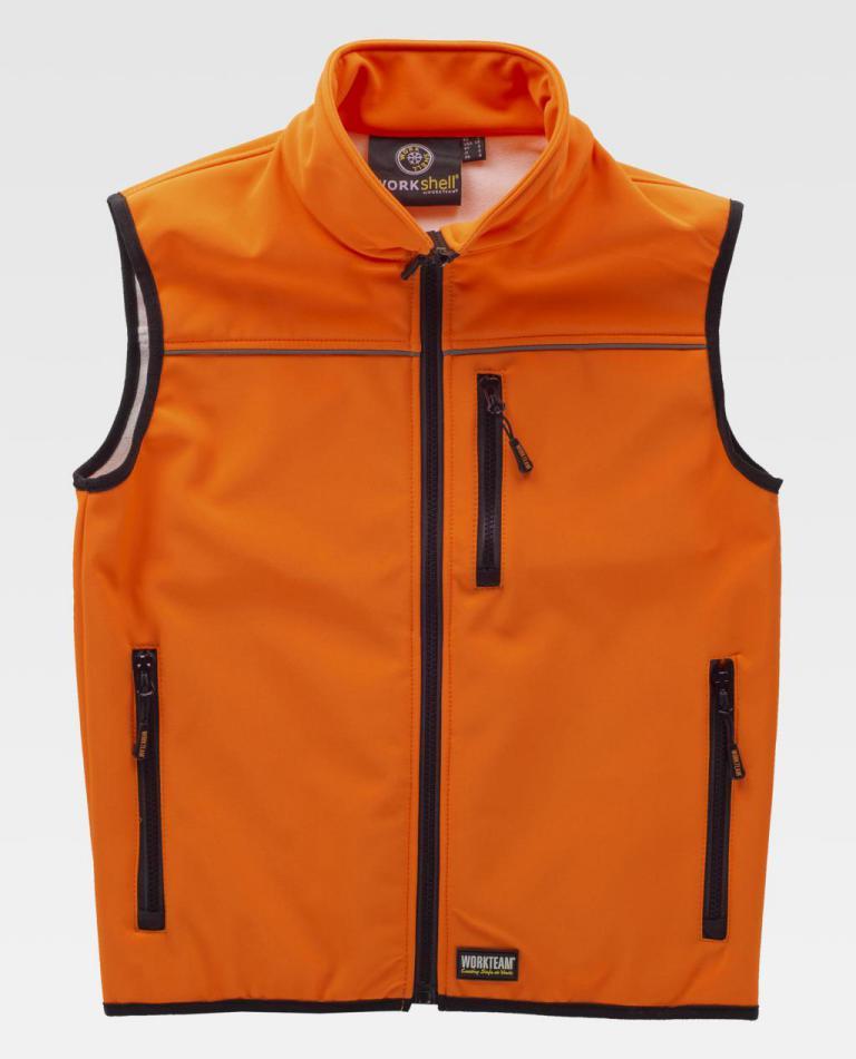 Chaleco Workteam S9320 Naranja Flúor